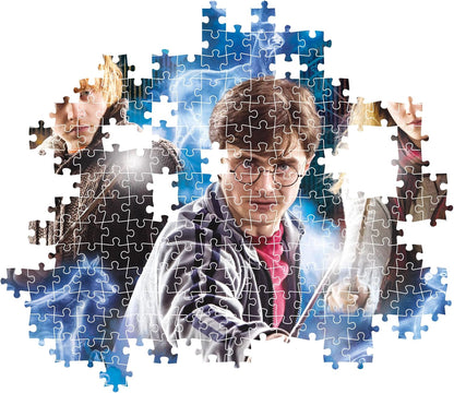 Clementoni 35535 Harry Potter Jigsaw 500 Pieces-Poster Included, Puzzle for Adults 14-99 Years, Gift for Men/Women, Hogwarts, Made in Italy, Multicolor