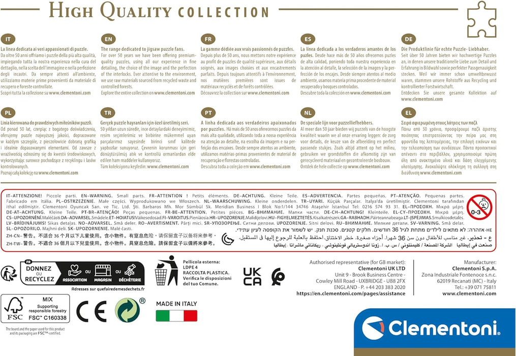 Clementoni Stitch 500 Piezas, Puzzle Adulto, Disney, Caja Compacta, Fabricado en Italia, Multicolor (35547