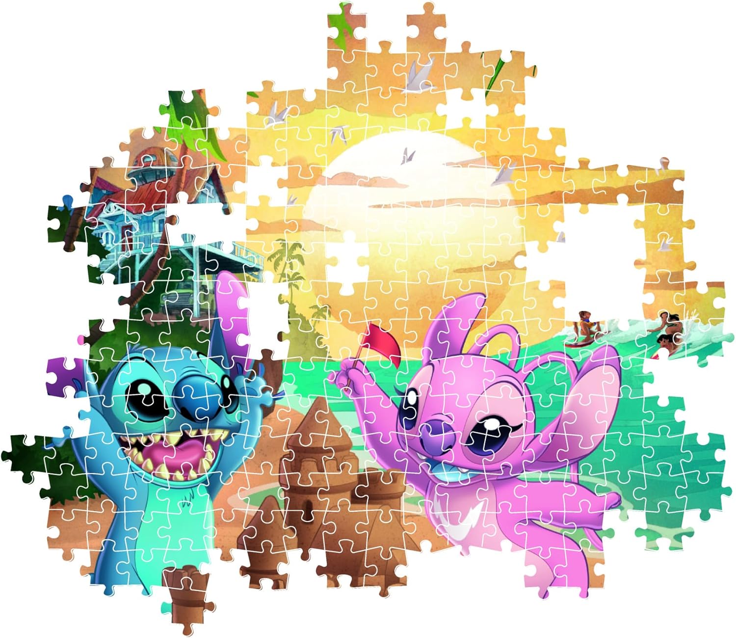 Clementoni Stitch 500 Piezas, Puzzle Adulto, Disney, Caja Compacta, Fabricado en Italia, Multicolor (35547