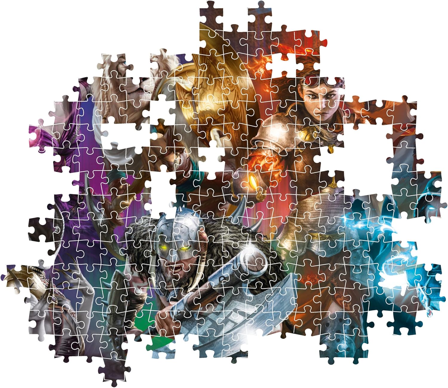 Clementoni 35563 Magic The Gathering Jigsaw Cube 500 Pieces Collection Puzzle for Adults 14-99 Years, Gift for Men/Women, Game, Made in Italy, Multicolor