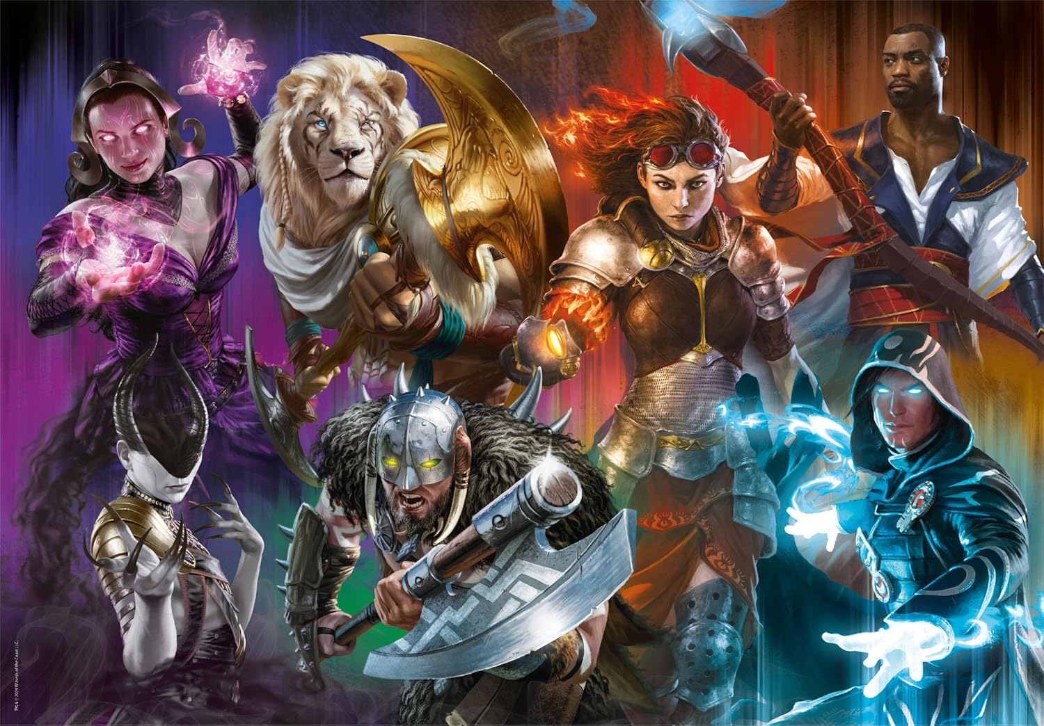 Clementoni 35563 Magic The Gathering Jigsaw Cube 500 Pieces Collection Puzzle for Adults 14-99 Years, Gift for Men/Women, Game, Made in Italy, Multicolor