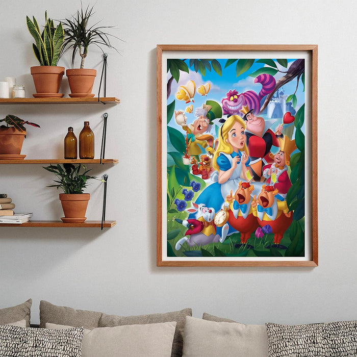 Clementoni 39673 Disney Alice in Wonderland-1000 Pieces-Adult Jigsaw Puzzles, Made in Italy, Multi-Coloured