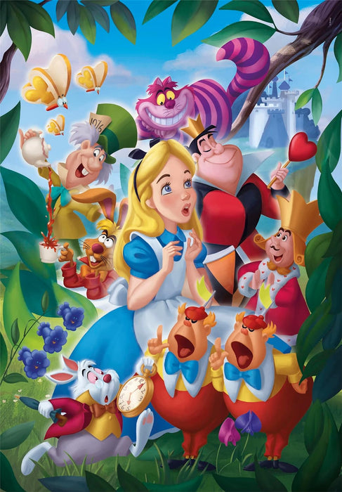 Clementoni 39673 Disney Alice in Wonderland-1000 Pieces-Adult Jigsaw Puzzles, Made in Italy, Multi-Coloured