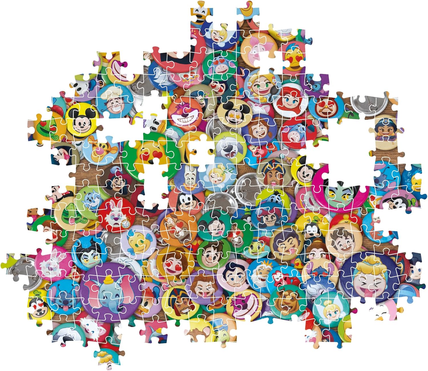 Clementoni 39830 Disney Impossible Classic 1000 Pieces Adults 14-99 Years, Gift for Men/Women, Hard Jigsaw, Difficult Puzzle, Made in Italy, Multicolor