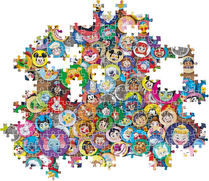 Clementoni 39830 Disney Impossible Classic 1000 Pieces Adults 14-99 Years, Gift for Men/Women, Hard Jigsaw, Difficult Puzzle, Made in Italy, Multicolor