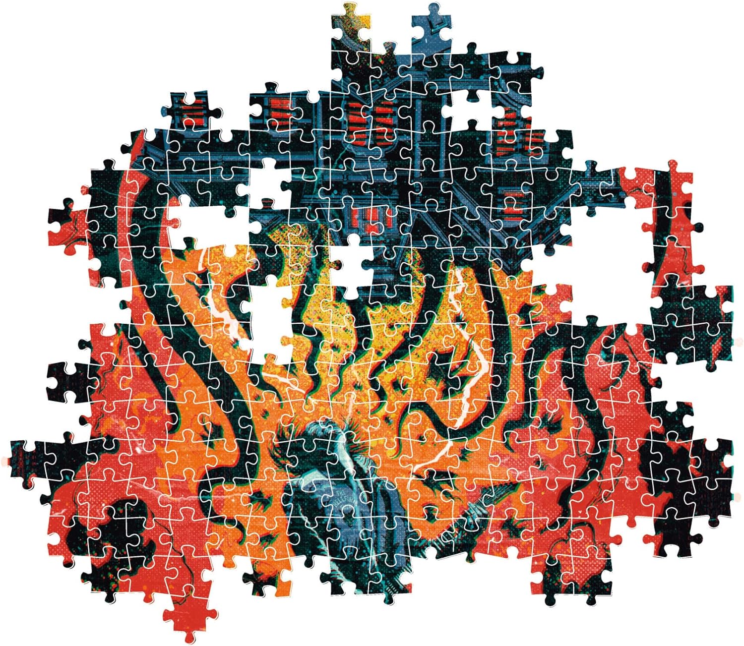 Clementoni 39861 Netflix Stranger Things Jigsaw 1000 Pieces-Poster Included, Puzzle for Adults 14-99 Years, Gift for Men/Women, Series, Underground, Made in Italy, Multicolor