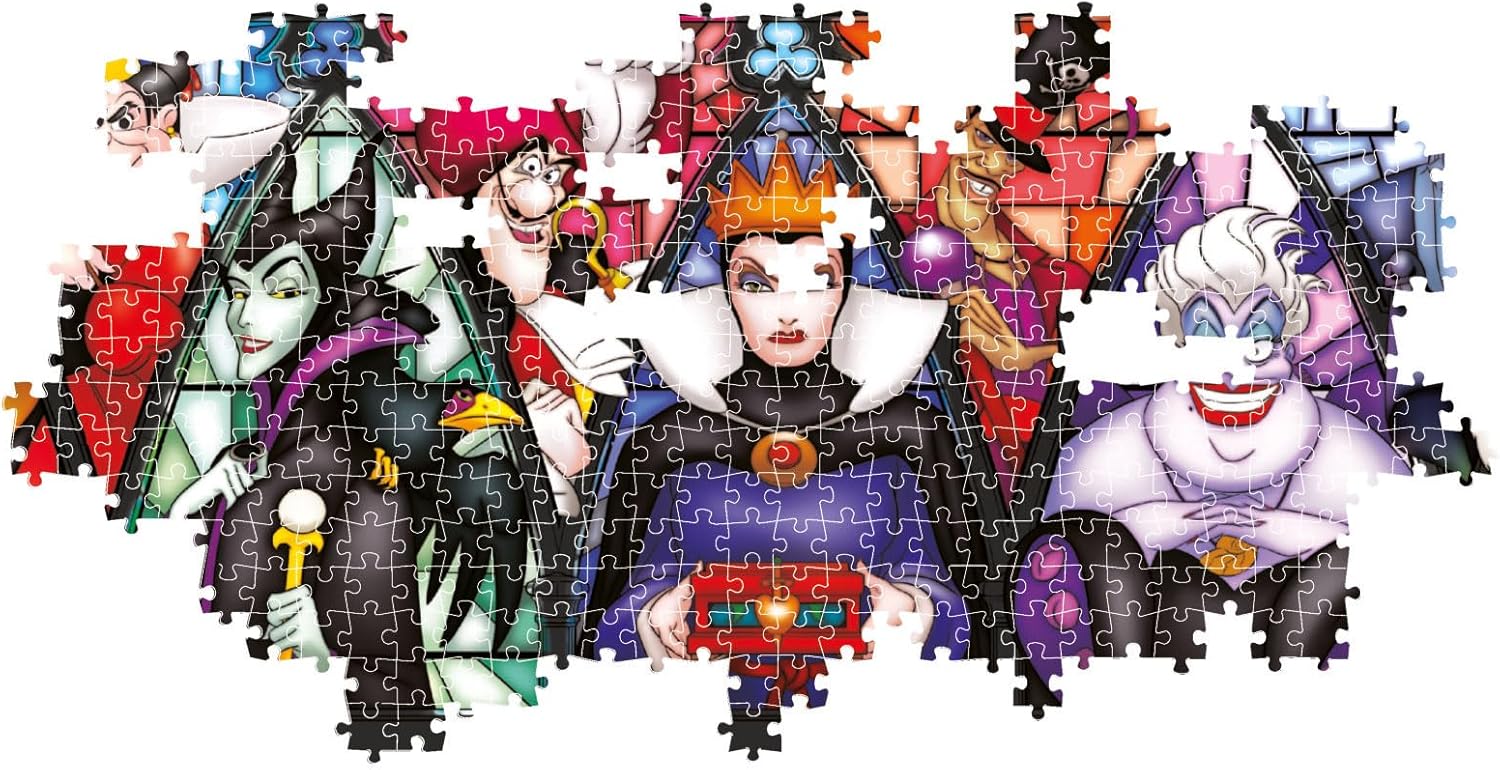 Clementoni Puzzel Panorama Disney Village 1000 Stukjes - Puzzel Voor Volwassenen 14-99 Jaar, Gemaakt In Italië 39872