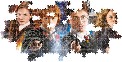 Clementoni 39874 Harry Potter Jigsaw 1000 Pieces-Poster Included, Puzzle for Adults 14-99 Years, Gift for Men/Women, Hogwarts, Made in Italy, Multicolor