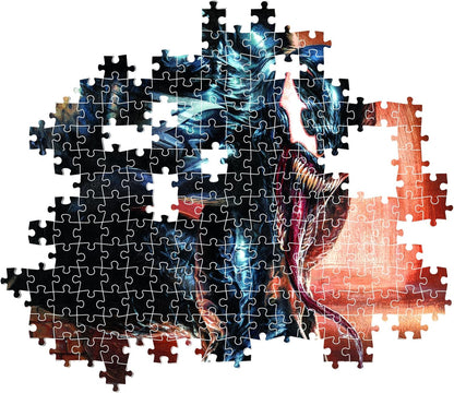 Clementoni 39879 marvel Jigsaw Collection Venom 1000 Pieces-Compact Box, Poster Included, Puzzle for Adults 14-99 Years, Gift for Men/Women, Made in Italy, multicolor