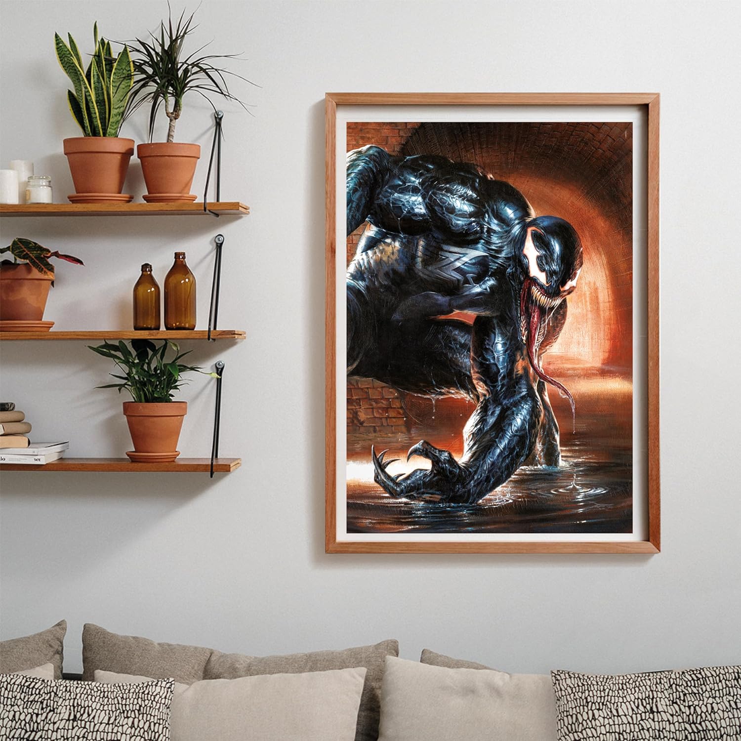 Clementoni 39879 marvel Jigsaw Collection Venom 1000 Pieces-Compact Box, Poster Included, Puzzle for Adults 14-99 Years, Gift for Men/Women, Made in Italy, multicolor