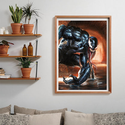 Clementoni 39879 marvel Jigsaw Collection Venom 1000 Pieces-Compact Box, Poster Included, Puzzle for Adults 14-99 Years, Gift for Men/Women, Made in Italy, multicolor