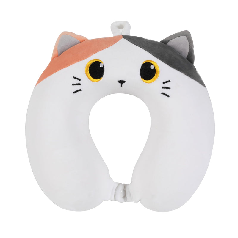 I-TOTAL® - Travel Pillow Shape/Neck Travel Pillow Soft Neck Support Pillow/Pillows Funny Travel Pillow (ORANGE CAT