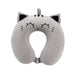 I-TOTAL® - Travel Pillow Shape/Neck Travel Pillow Soft Neck Support Pillow/Pillows Funny Travel Pillow (GREY CAT