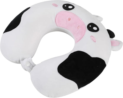 I-TOTAL® - Travel Pillow Shape/Neck Travel Pillow Soft Neck Support Pillow/Pillows Funny Travel Pillow (COW