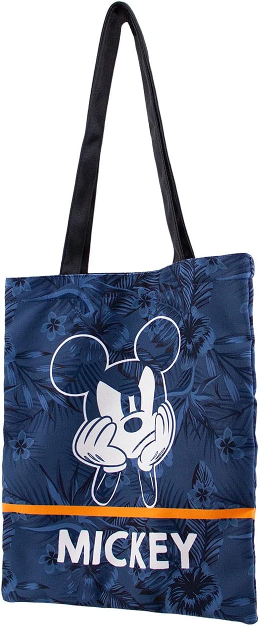 Disney Mickey Mouse Blue-Shopping Bag, Dark Blue, 33 x 40 cm