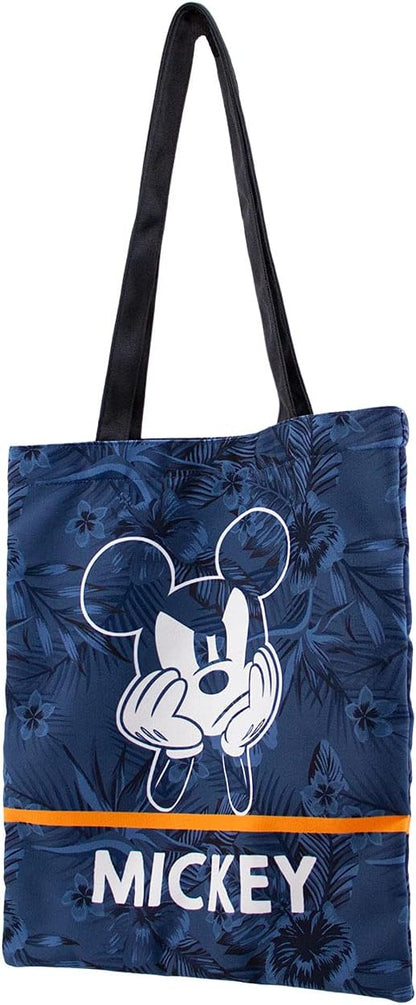 Disney Mickey Mouse Blue-Shopping Bag, Dark Blue, 33 x 40 cm