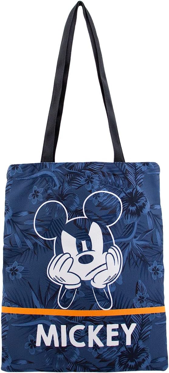 Disney Mickey Mouse Blue-Shopping Bag, Dark Blue, 33 x 40 cm