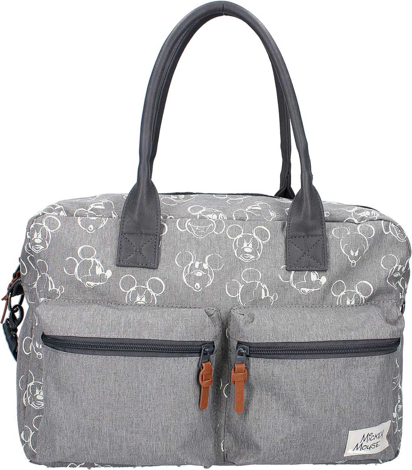 Mickey Mouse Endless Imagination | Changing Bag | Made of Durable and Leak-proof Polyester | Ideal for Travel | Grey - One Size