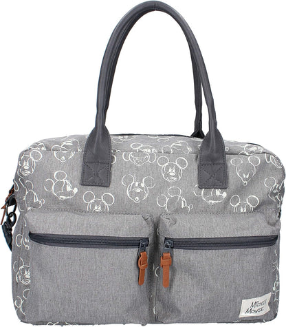 Mickey Mouse Endless Imagination | Changing Bag | Made of Durable and Leak-proof Polyester | Ideal for Travel | Grey - One Size