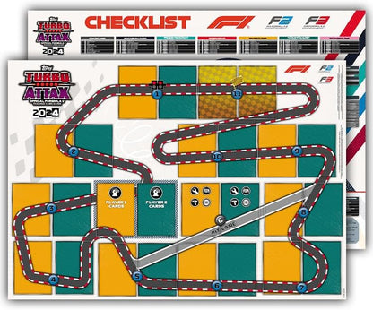 Topps Turbo Attax Formula 1 2024 Starter Pack Contient 20 Cartes Dont Une Carte Verstappen Orange Dutch Lion Le et Une Carte Piastri Emerald Le.