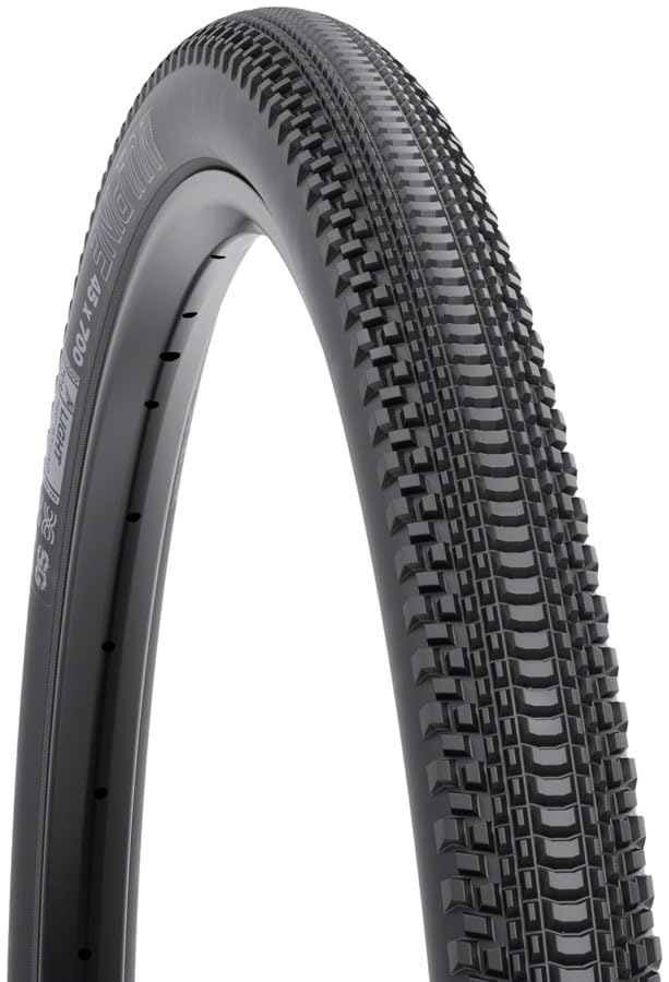 WTB Vulpine Gravel Tire 700x45C, Folding, Tubeless Ready, Dual DNA, TCS Light/Fast Rolling, 120TPI, Black