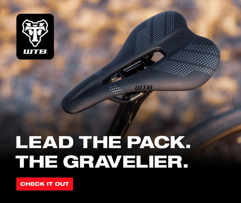 WTB Gravelier Bike Saddle – 246x140mm, Flexible Base with Fusion Form Technology, Perineal Relief Cutout for Gravel and Endurance Rides – Integrated Tool Mount