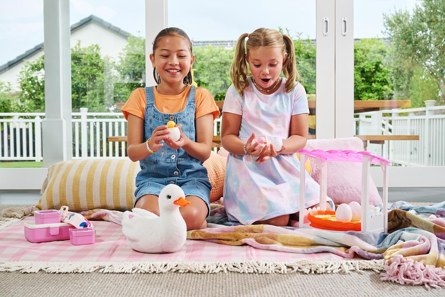 Pets Alive Mama Duck & Baby Surprise, Mama Duck, Electronic Pet Toy, Nurturing Play Surprise Hatching Interactive Girls Toy
