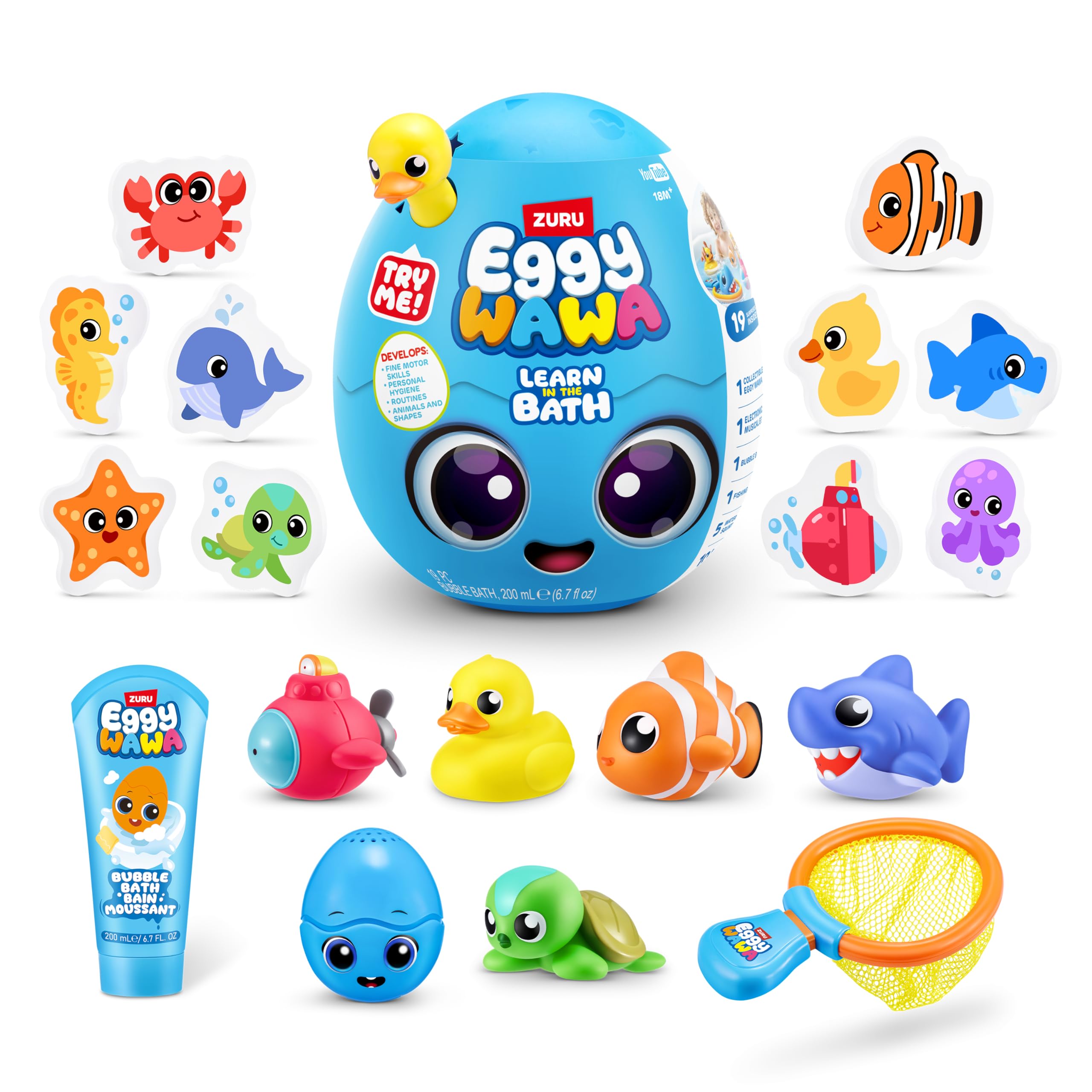 Eggy Wawa 15101 Bathtime Surprise von ZURU, Bath, Medium (28 cm