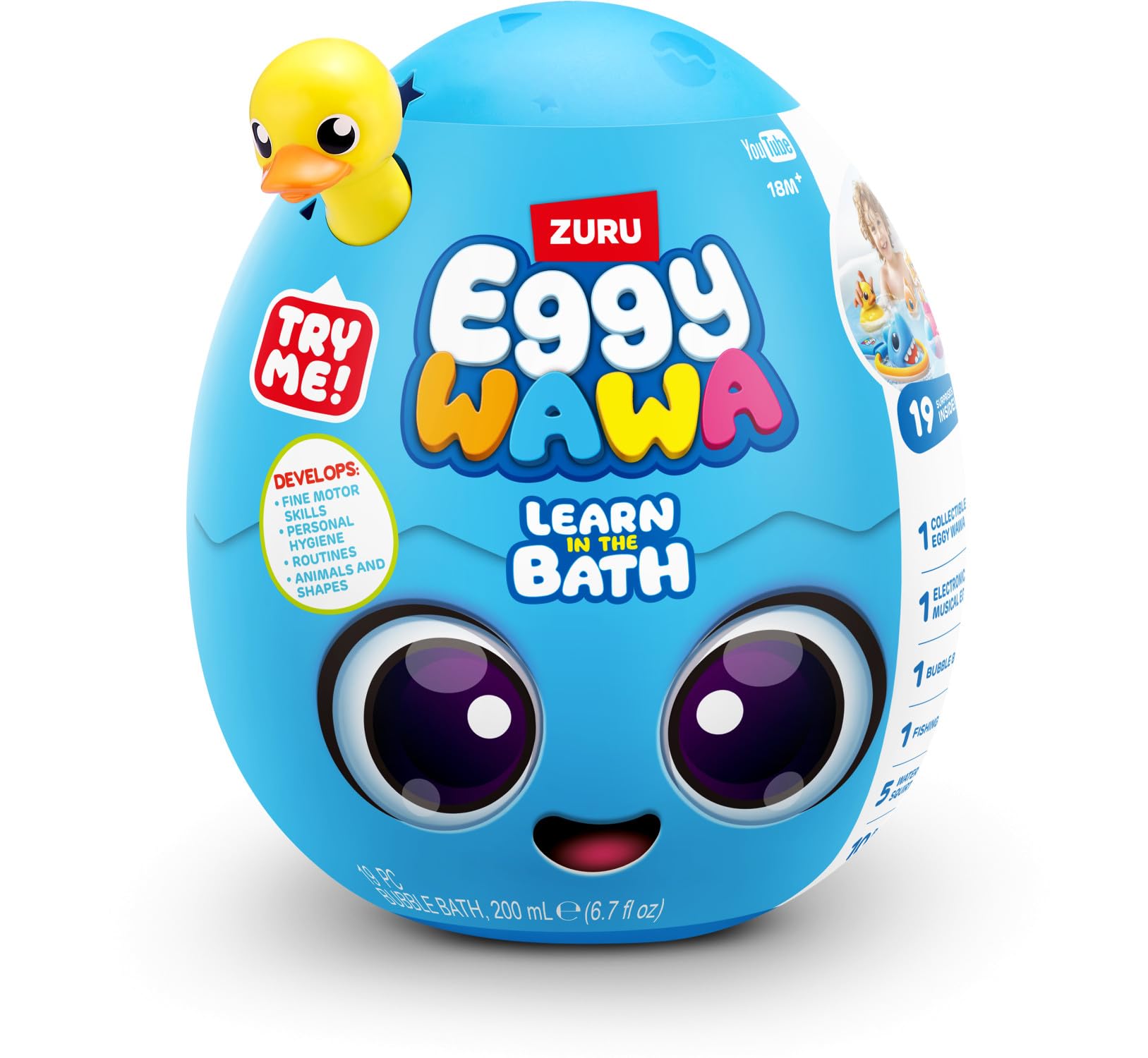 Eggy Wawa 15101 Bathtime Surprise von ZURU, Bath, Medium (28 cm