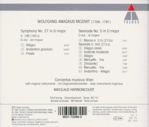Symphonie No27-Serenade No5
