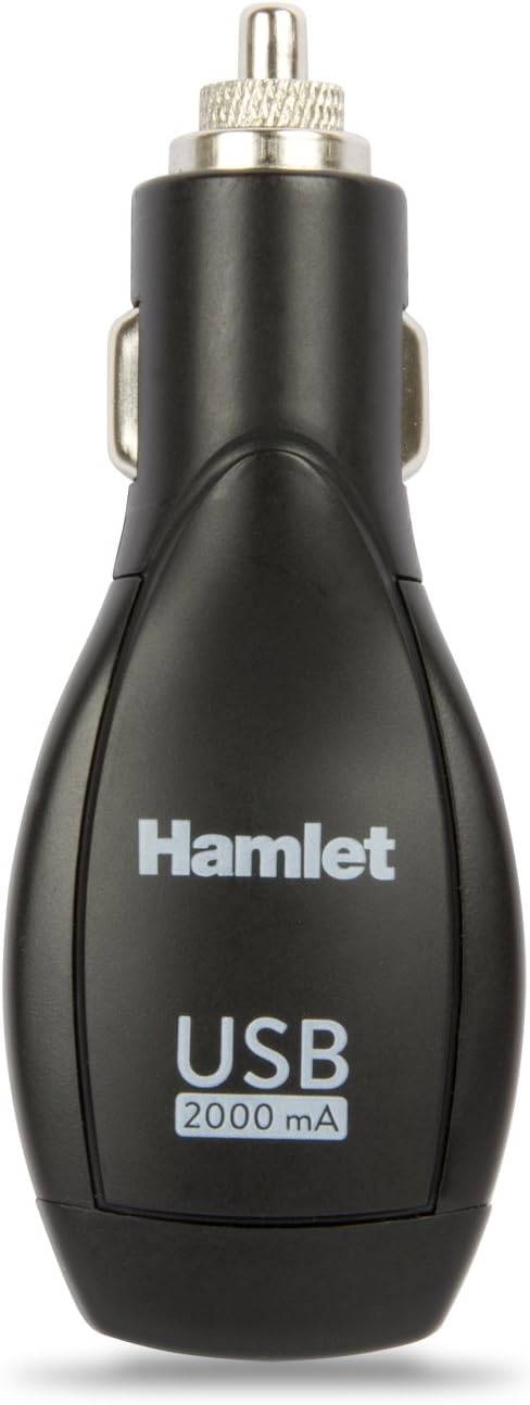 Hamlet XPW12MOB -Alimentatore Universale da auto 12V/ USB per Tablet/Smartphone/eBook readers