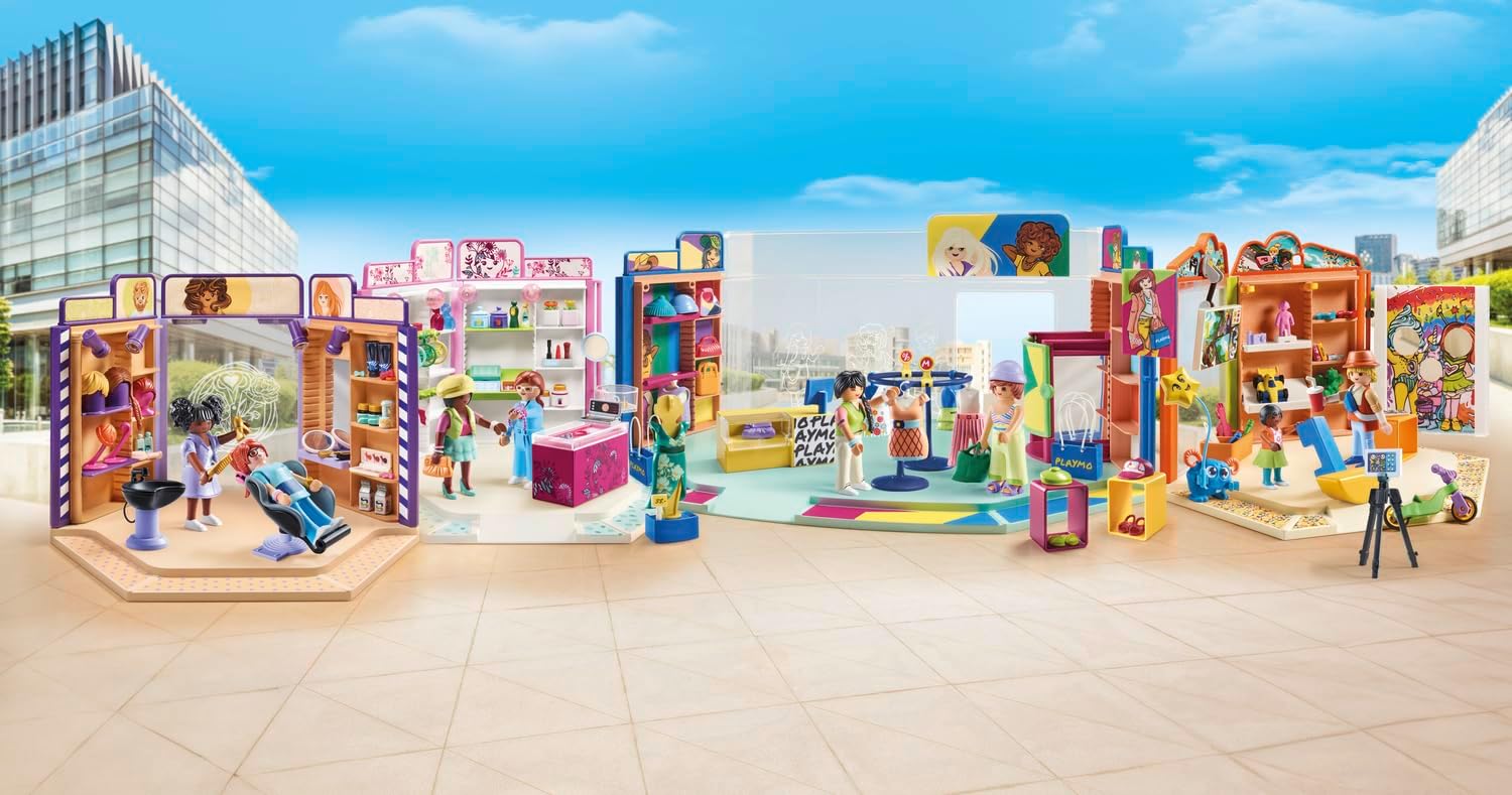 Playmobil 71535 myLife: Hair Salon, trendy hairstyles and wigs for customers, with extensive accessories for experimentation, creative play sets suitable for children ages 5+
