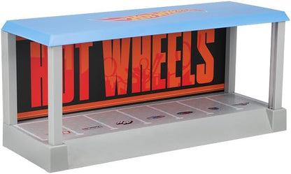 Paladone Hot Wheels Garage & Display Light – Prodotto con licenza ufficiale Mattel, custodia luminosa per 7 auto, sfondo personalizzabile, regalo per collezionisti