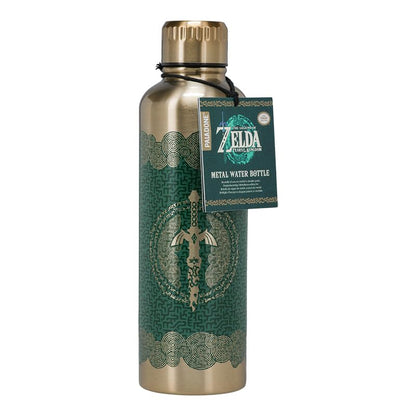 Paladone Tears of The Kingdom Official Licensed Zelda Metal Water Bottle, Gamer Fan Decor and Gift, Gaming Desk Accessory for All Ages, Collectors Drinkware