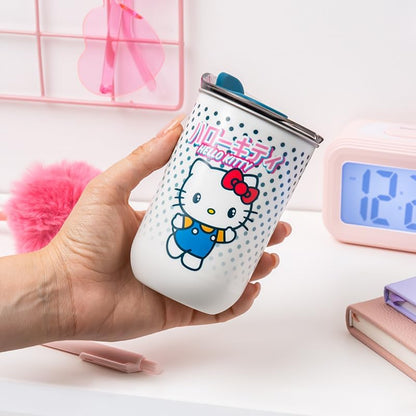 Paladone Hello Kitty Travel Mug - Officially Licensed Sanrio Coffee Cup with Lid, Insulated for Hot or Cold Drink, 350ml (11.8 fl oz