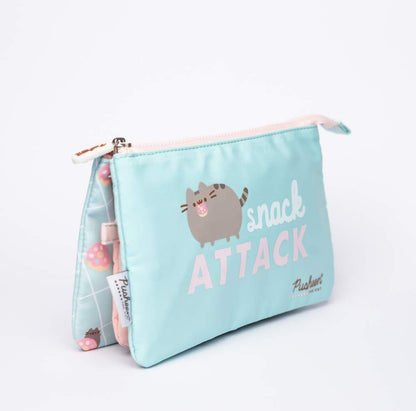 Grupo Erik Mäppchen Pusheen Rose Federmappe - Stift Etui Schule - Federmäppchen Mädchen Schlampermäppchen Jungen
