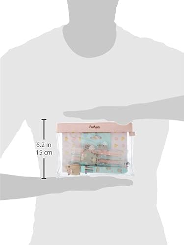 Grupo Erik Schreibwaren Set Pusheen Foodie - Kugelschreiber 10 farben - Federmäppchen Groß - Büroklammern - 4 Textmarker Pastell - Notizzettel Klebend KPGE001