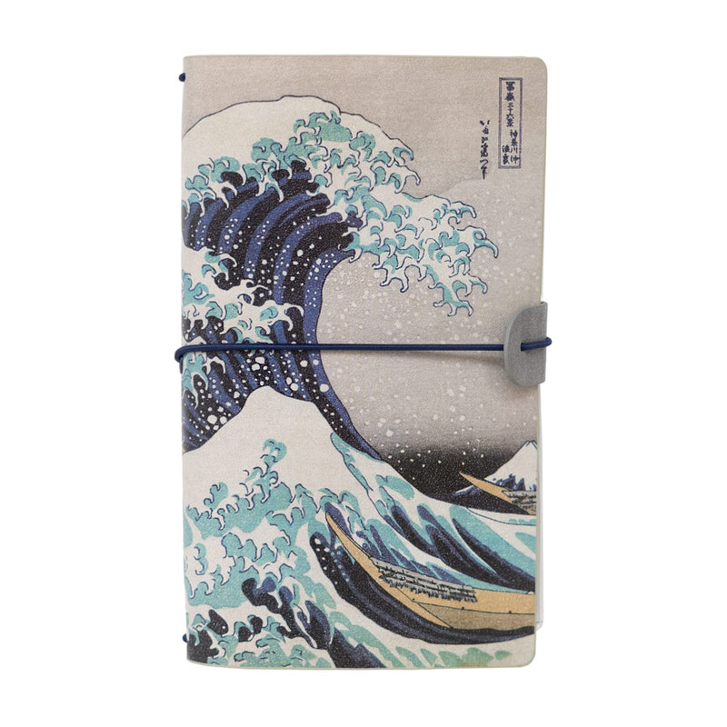 Grupo Erik Reisetagebuch zum Selberschreiben Dotted Notebook 12x19,6 cm, Einband aus synthetischem Leder und Gummiband zum sicheren Verschließen