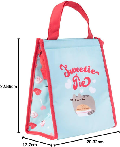 Grupo Erik Insulated Lunch Bag Pusheen | 8 x 9 x 5 inches - 20 x 23 x 13 cm Cool Bag Lunch Box Adults, Kids Lunch Box, School Lunch Bag | Pusheen Gifts for Cat Lovers