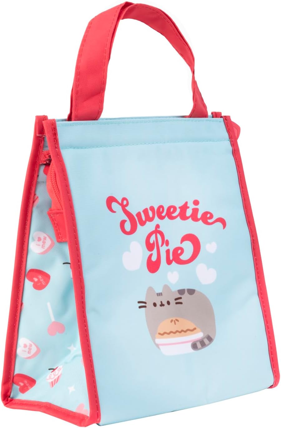 Grupo Erik Insulated Lunch Bag Pusheen | 8 x 9 x 5 inches - 20 x 23 x 13 cm Cool Bag Lunch Box Adults, Kids Lunch Box, School Lunch Bag | Pusheen Gifts for Cat Lovers