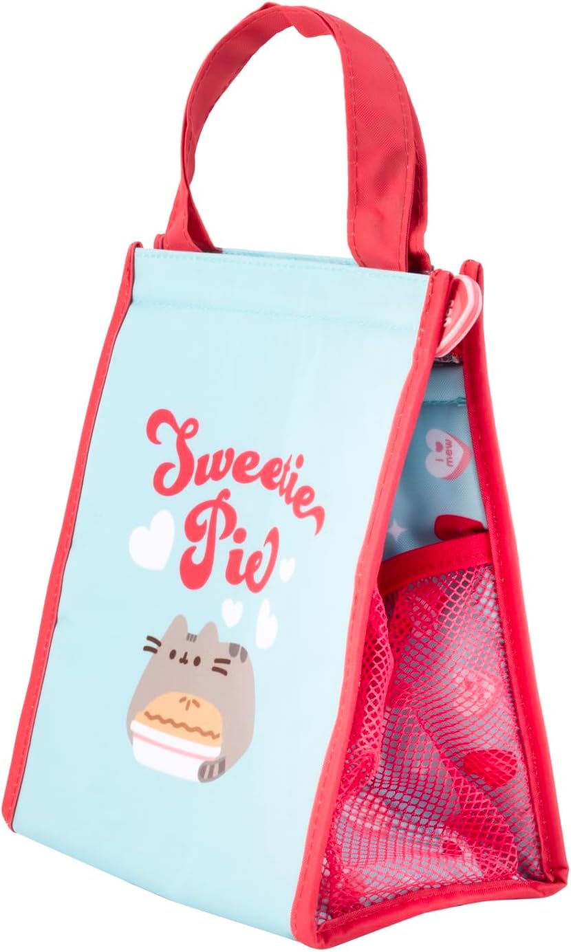 Grupo Erik Insulated Lunch Bag Pusheen | 8 x 9 x 5 inches - 20 x 23 x 13 cm Cool Bag Lunch Box Adults, Kids Lunch Box, School Lunch Bag | Pusheen Gifts for Cat Lovers