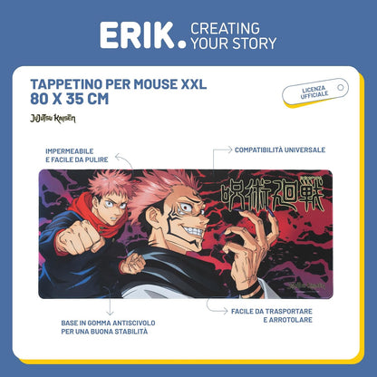 Jujutsu Kaisen: Erik (Deskmat Xl / Tappetino Per Mouse)