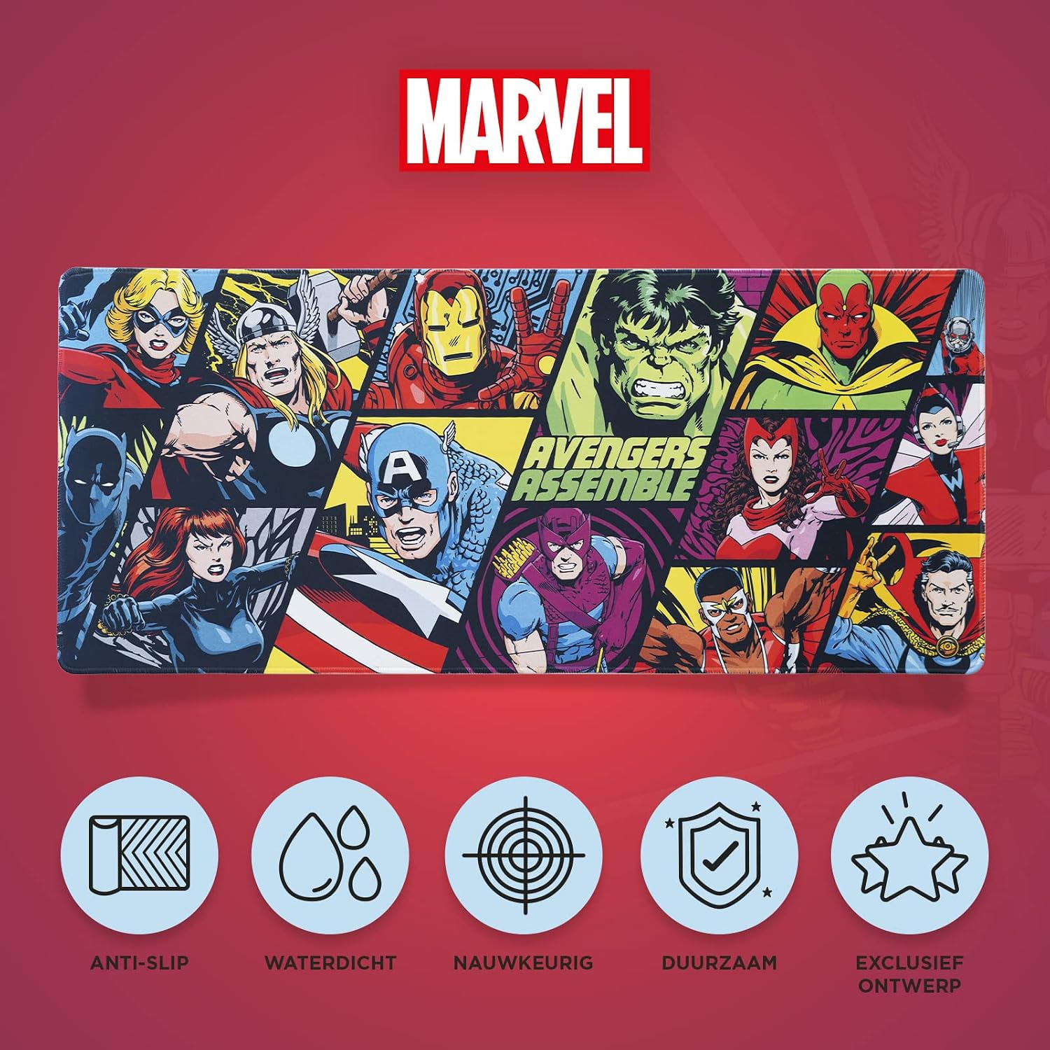 XXL Muismat Marvel Avengers - Bureauonderlegger - Gaming Muismat