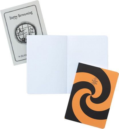 Grupo Erik Schreibwaren Disney The Nightmare Before Christmas -3 A6 Notuzbücher - Kugelschreiber 10 Farben - Federmäppchen Groß - Büroklammern - 4 Textmarker Schwarz Disney