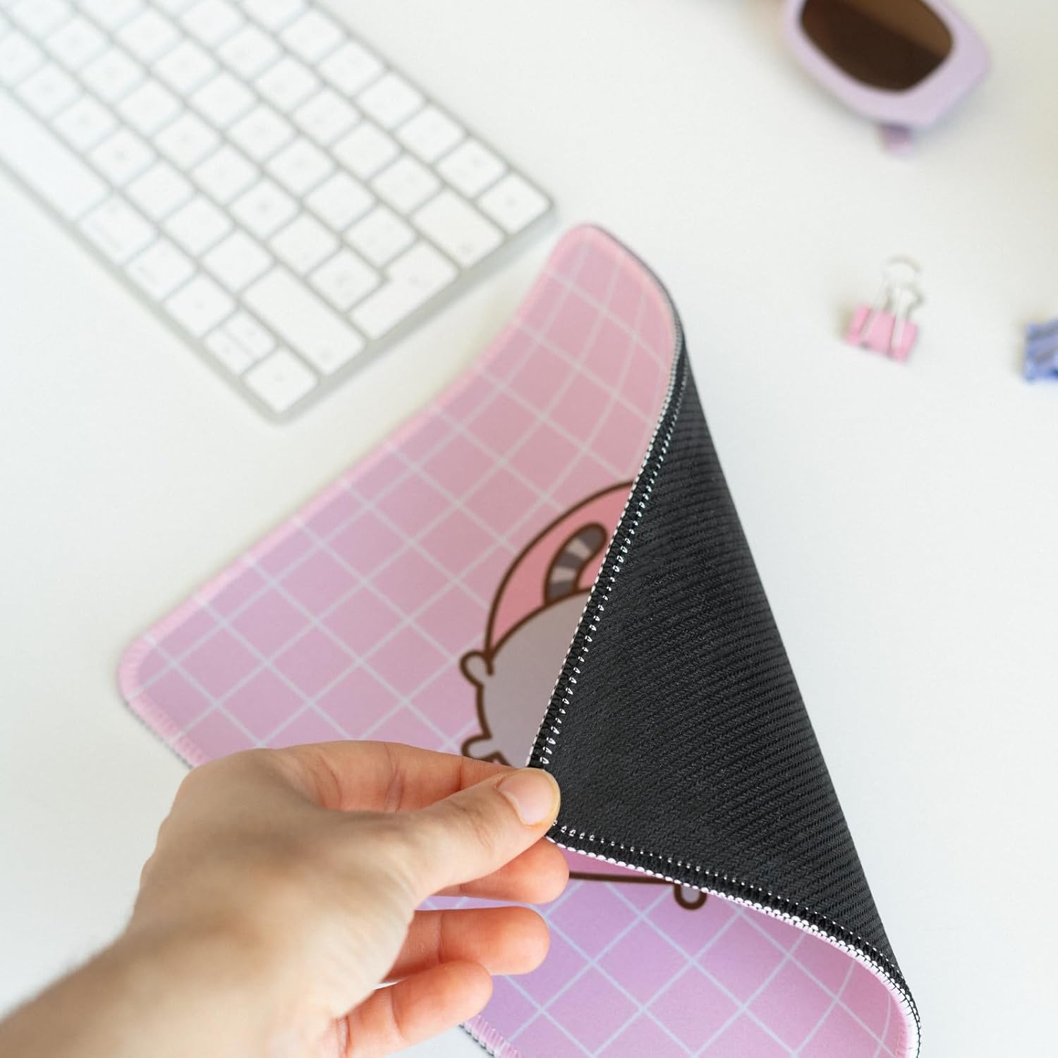 Grupo Erik Pusheen Mouse Pad | Non-Slip Rubber Base & Waterproof Gaming Mouse Pad | Pusheen Gifts | Pink Mouse Pad | Small Mouse Mat | Pusheen Merchandise
