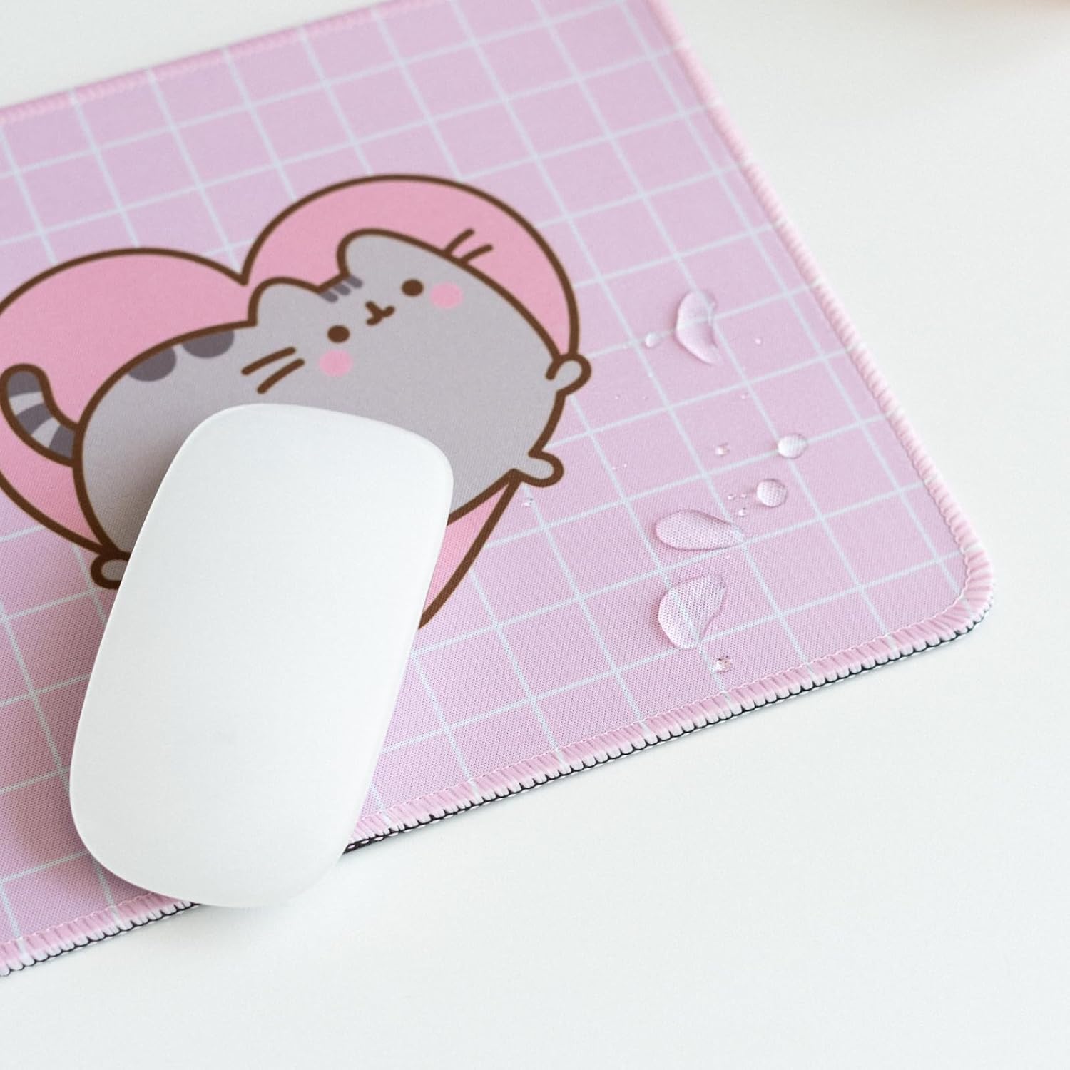 Grupo Erik Pusheen Mouse Pad | Non-Slip Rubber Base & Waterproof Gaming Mouse Pad | Pusheen Gifts | Pink Mouse Pad | Small Mouse Mat | Pusheen Merchandise