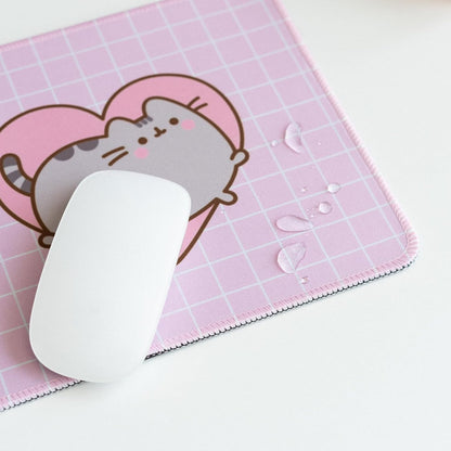 Grupo Erik Pusheen Mouse Pad | Non-Slip Rubber Base & Waterproof Gaming Mouse Pad | Pusheen Gifts | Pink Mouse Pad | Small Mouse Mat | Pusheen Merchandise