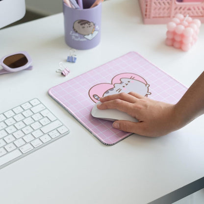 Grupo Erik Pusheen Mouse Pad | Non-Slip Rubber Base & Waterproof Gaming Mouse Pad | Pusheen Gifts | Pink Mouse Pad | Small Mouse Mat | Pusheen Merchandise