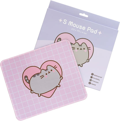 Grupo Erik Pusheen Mouse Pad | Non-Slip Rubber Base & Waterproof Gaming Mouse Pad | Pusheen Gifts | Pink Mouse Pad | Small Mouse Mat | Pusheen Merchandise