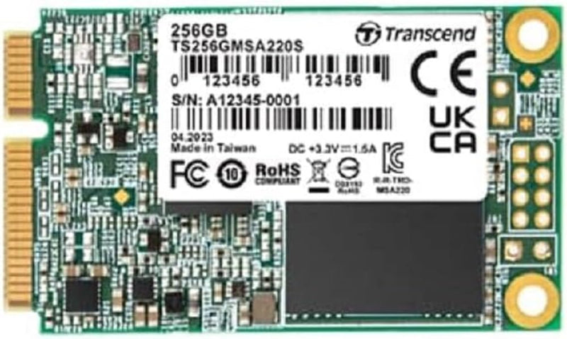 Transcend MSA220S 128GB SATA III 6Gb/sSSD, Read/Write up to 500/450 MB/s with 3D NAND Flash for Ultrabooks, Tablet PCs & Slim Servers TS128GMSA220S